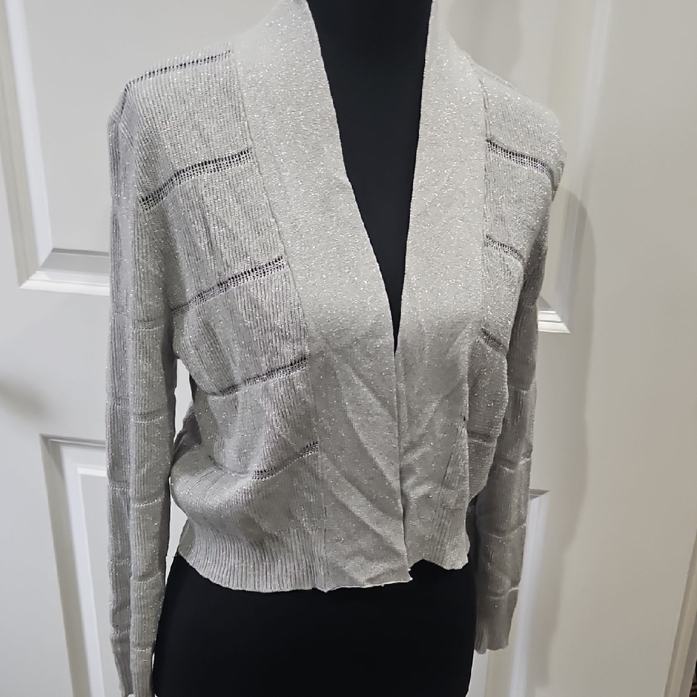 Calvin Klein Metallic Knit Top